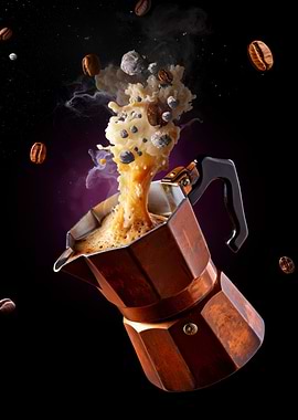 Coffee Explosion from Moka Pot