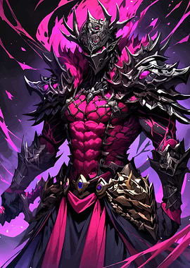 Dark Knight with Pink Energy