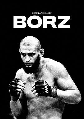 Khamzat Chimaev Borz UFC Poster