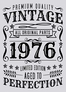 Vintage 1976 Aged to Perfection