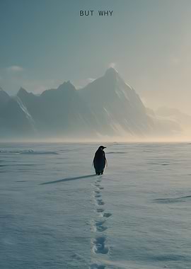 But why Penguin in Antarctica with Mountains