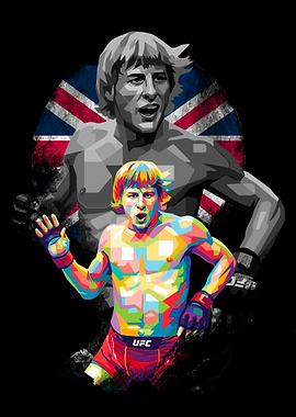 Paddy Pimblett Colorful Pop Art Portrait
