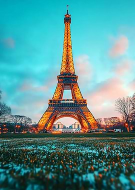 Eiffel Tower at Dusk
