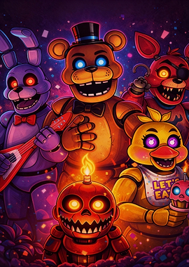 Five Nights at Freddy's Group Shot