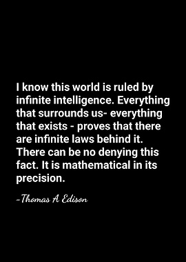 Thomas Edison Quote on Intelligence