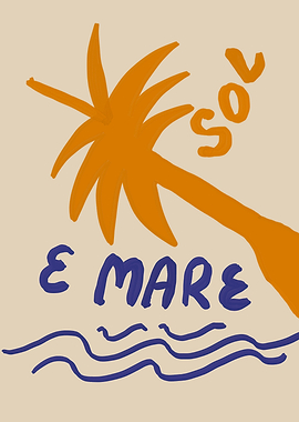 Sol e Mare: Beach Illustration