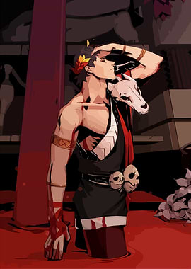 Zagreus from Hades game illustration