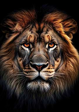 Majestic Lion Portrait