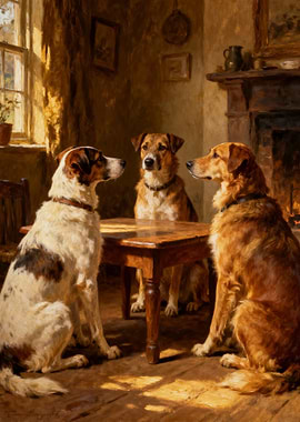 Dogs Playing Poker Painting