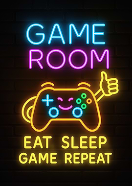 Game Room Neon Sign