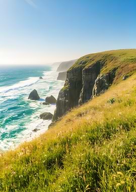 Coastal Cliffside Landscape