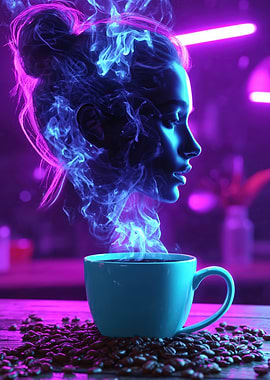 Neon Coffee Dream