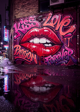 Urban Love Graffiti Art