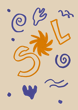 Abstract Shapes and 'SOL' Illustration