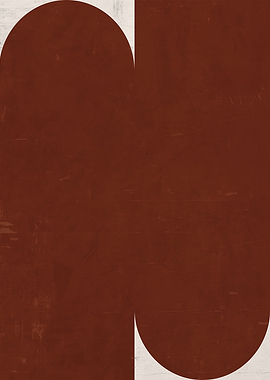 Abstract Brown and Beige Geometric Art