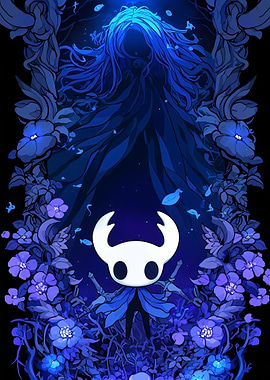 Hollow Knight and the Blue Flowers