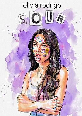Olivia Rodrigo Sour Album Art