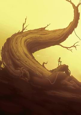 Giant Tree and Lone Figure