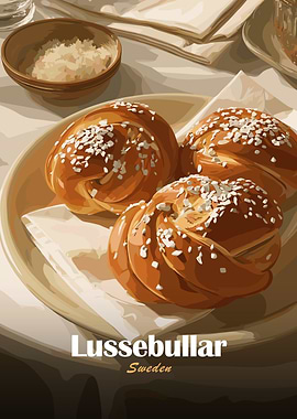 Lussekatt Buns from Sweden