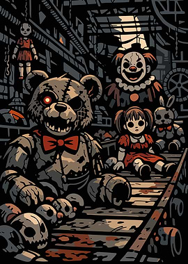 Creepy Toys on Conveyor Belt