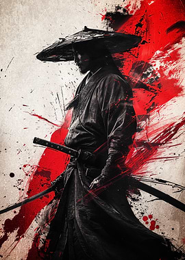 Samurai Warrior Art Poster