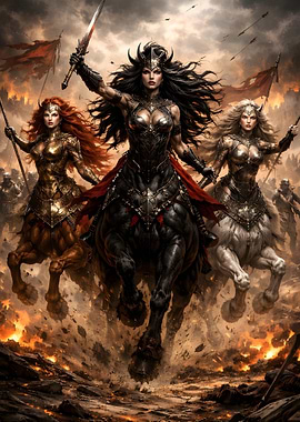 Centaur Warriors Leading the Charge