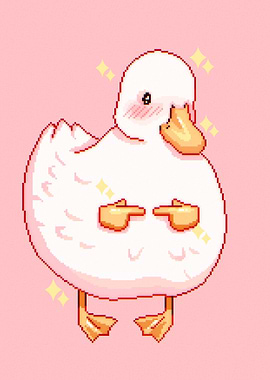 UWU duck Pixel art