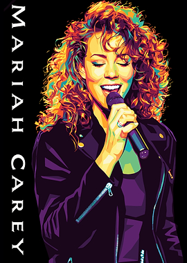 Mariah Carey Pop Art Portrait