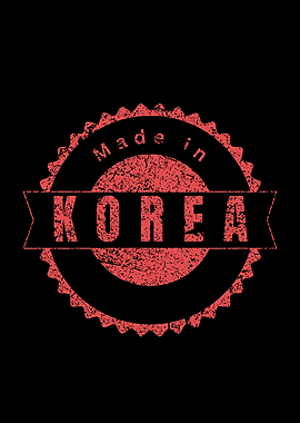 Made in Korea Stamp