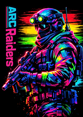 Arc Raiders Neon Soldier