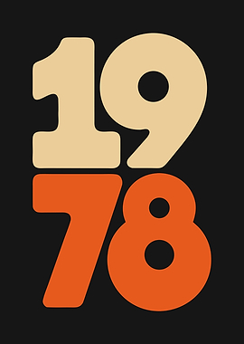 1978 Retro Year Birthday Design
