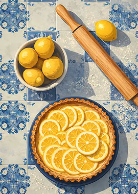 Lemon Tart Still Life