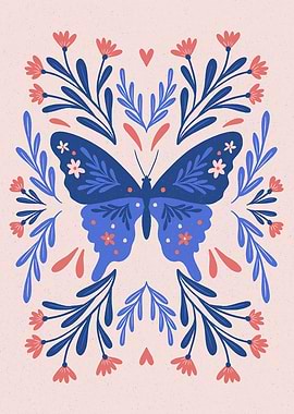 Folk Art Butterfly