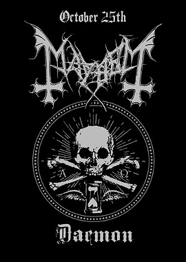 Mayhem Darmon October 25th Poster