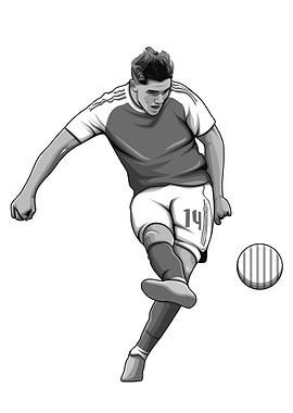 Viktor Gyokeres Black and White Version