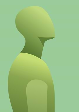 Gaze of Hope: Green Minimalist Growth & Future Art