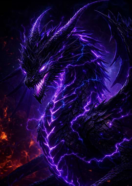 Electric Dragon Fantasy Art