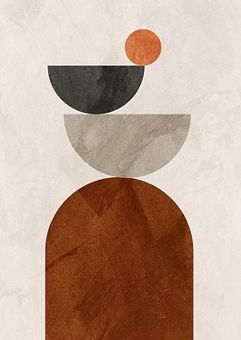 Abstract Geometric Shapes Art Print