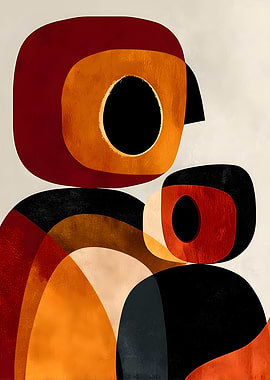 Abstract Geometric Shapes Art