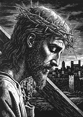 Jesus Christ carrying the cross