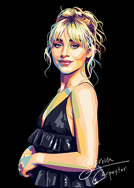 Sabrina Carpenter Wpap Pop Art