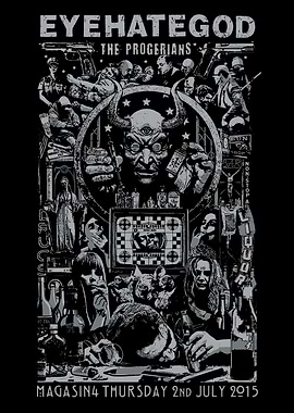 Eyehategod The Progerians Concert Poster