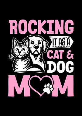Rocking Cat and Dog Mom
