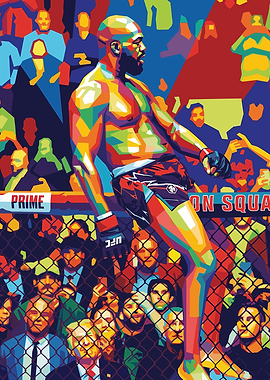 Jon Jones UFC Fight Art