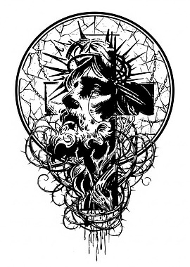 Jesus Christ on the Cross Illustration