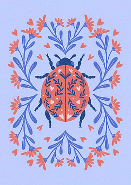 Folk Art Ladybug