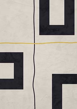 Abstract Geometric Shapes on Textured Background