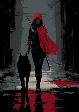 Red Riding Hood with Wolf