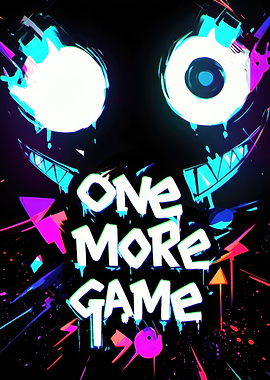 One More Game Neon Graphic