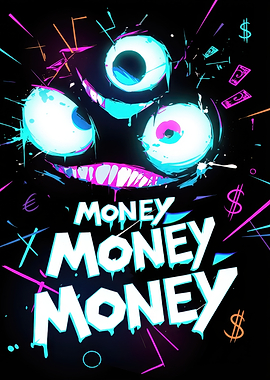 Money Monster Neon Art
